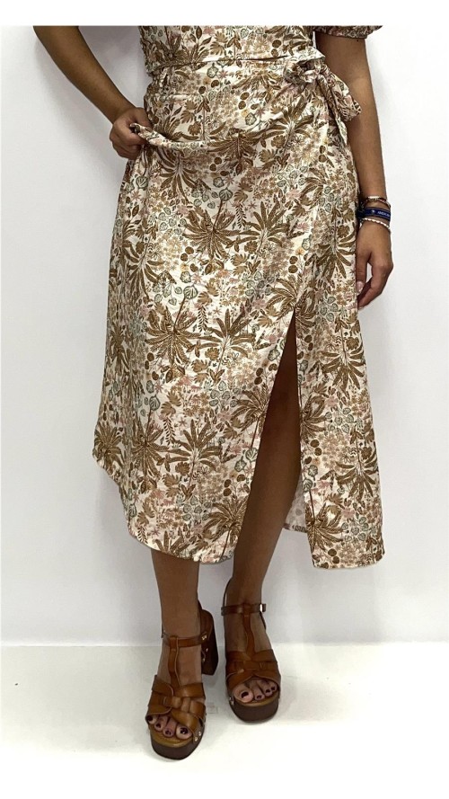 FALDA FIORELLA MARRON
