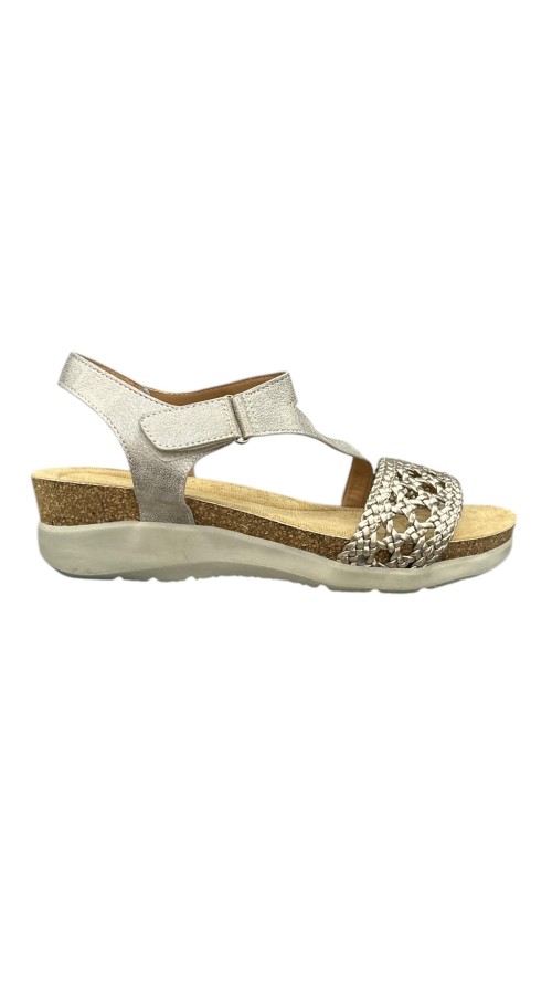 SANDALIA BIO TRENZADA ORO