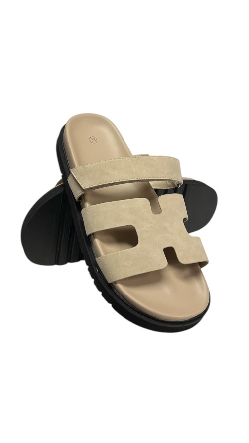 SANDALIA PLANA H TAUPE