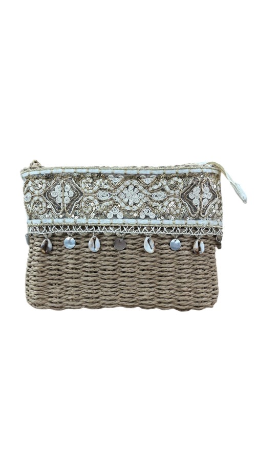 BOLSO RAFIA PASAMENERIA CAMEL