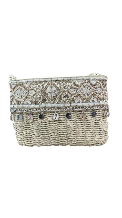 BOLSO RAFIA PASAMENERIA BEIG