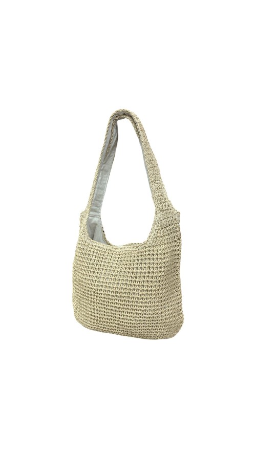 BOLSO RAFIA ASAS ANCHAS BEIG