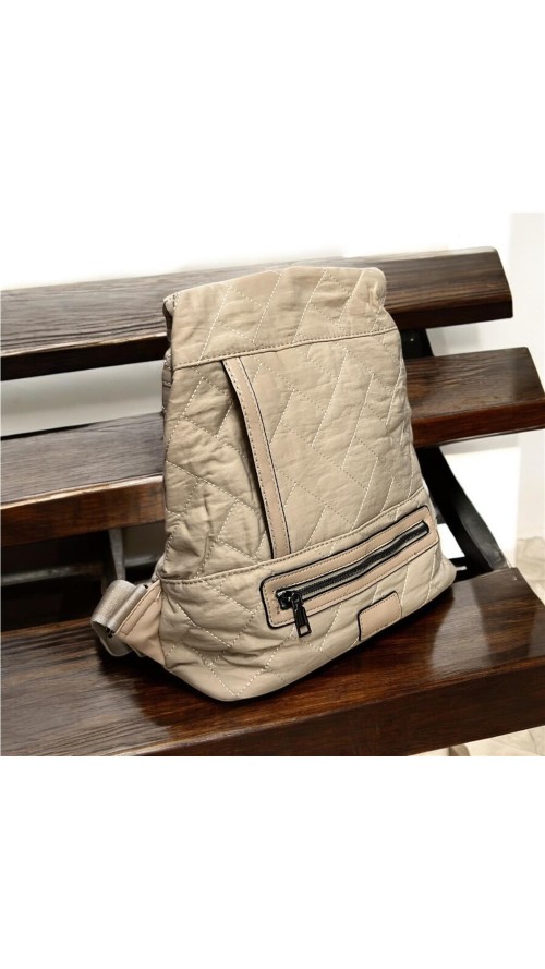MOCHILA DE TELA ANTIHURTO BEIG