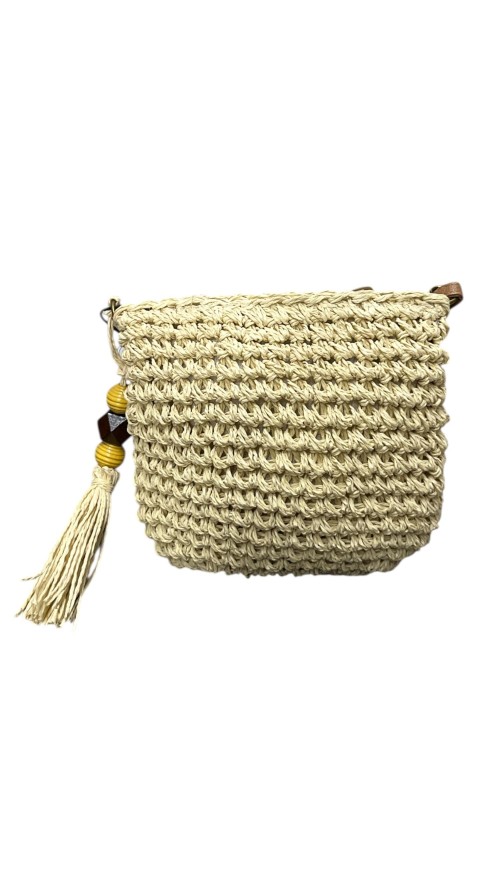 BOLSO BANDOLERA RAFIA BEIG