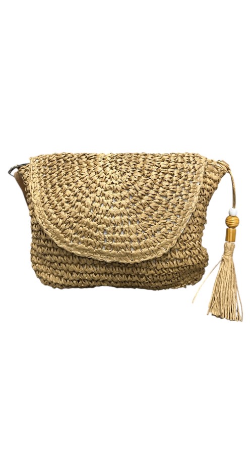 BOLSO RAFIA ASA CAMEL
