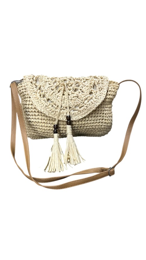 BOLSO BANDOLERA SOLAPA BORLOM BEIG