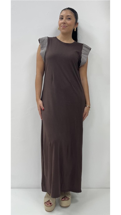 VESTIDO GLADY MARRON