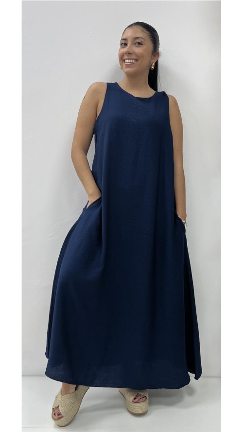 VESTIDO CHARI MARINO