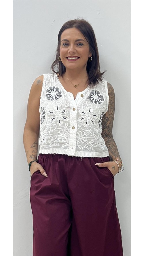 CHALEQUILLO FLOR BLANCO