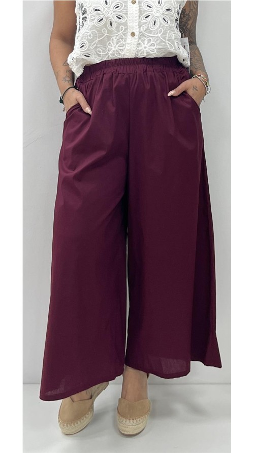 PANTALON GILDA BURDEOS