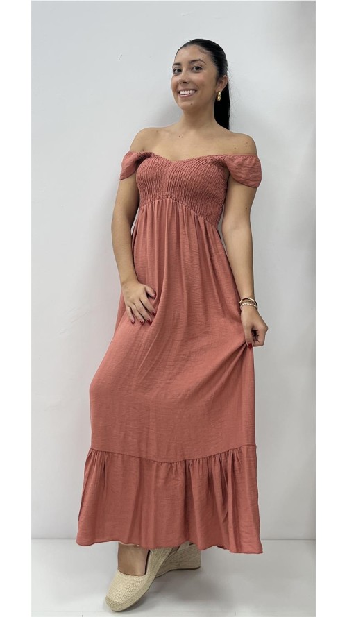 VESTIDO GLORIA TEJA