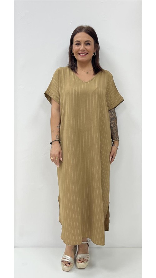 VESTIDO EUGENIA CAMEL