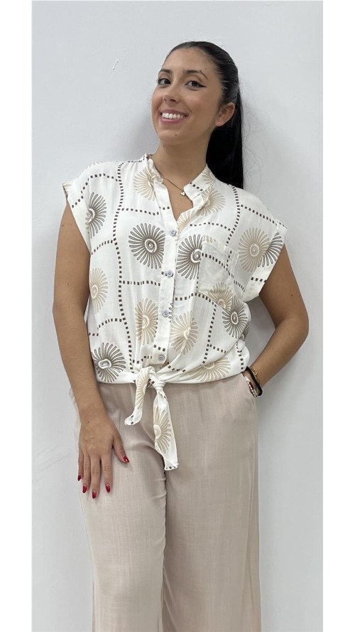 CAMISA JARA MARRON