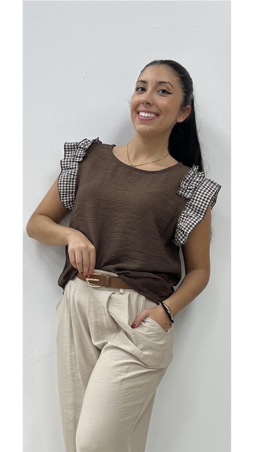 CAMISETA GALA MARRON