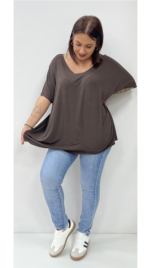 Camiseta BASIC MARRON