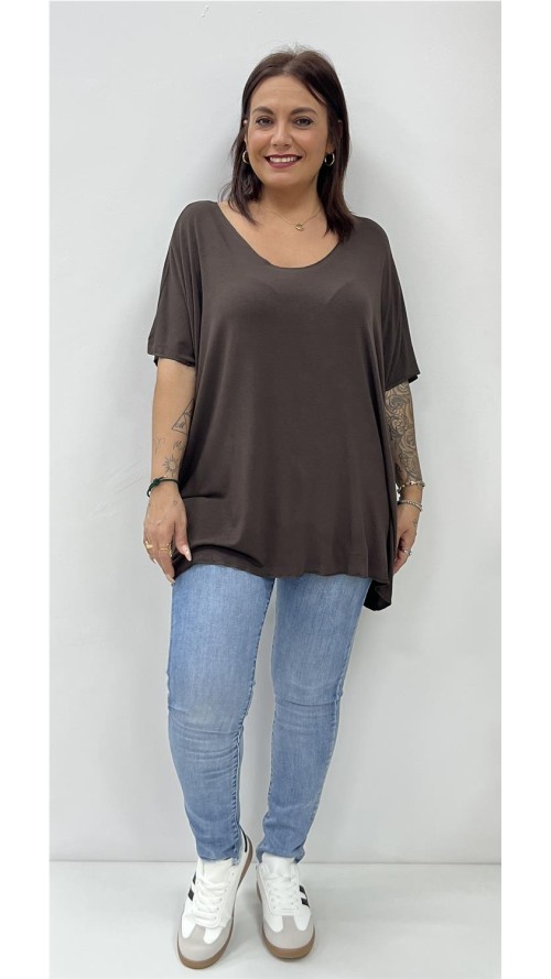 Camiseta BASIC MARRON