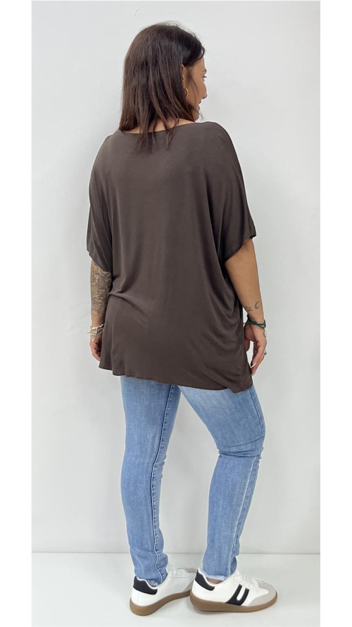 Camiseta BASIC MARRON