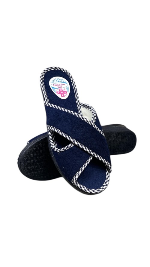 ZAPATILLA CRUZADA MARINO