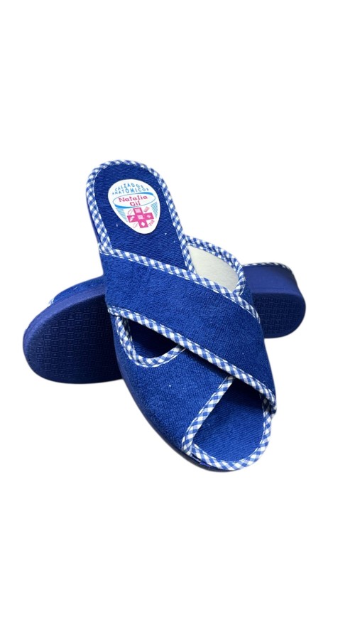 ZAPATILLA CRUZADA AZUL
