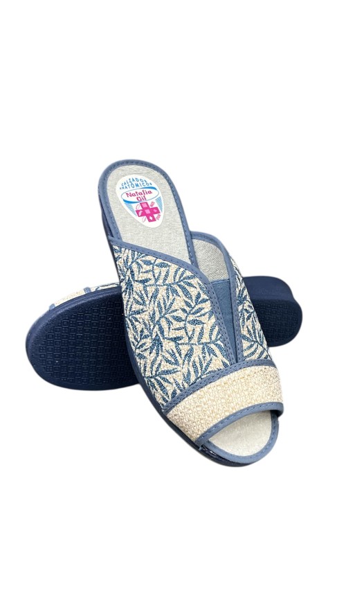 ZAPATILLA ELASTICO CENTRAL AZUL
