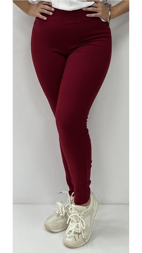 LEGGIN BASICO BURDEOS