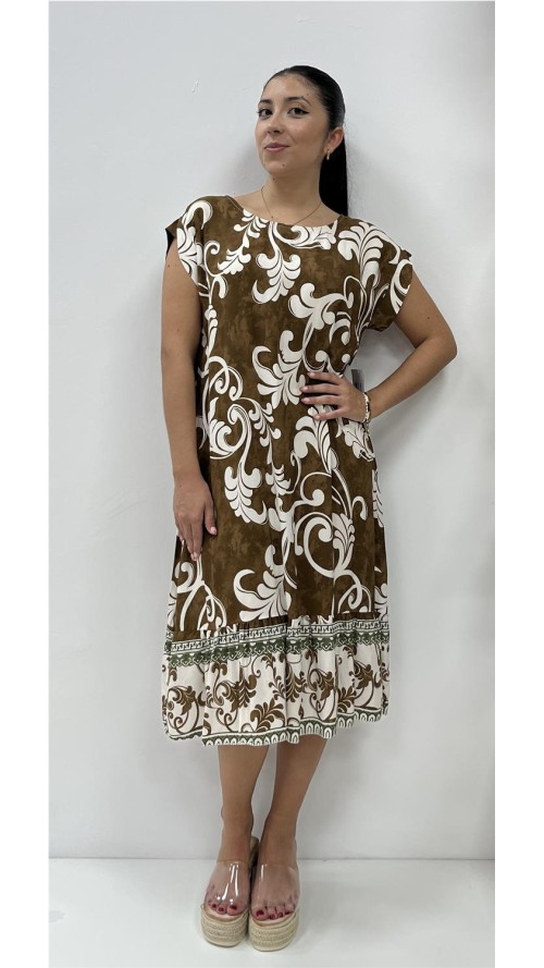 VESTIDO ELISA MARRON