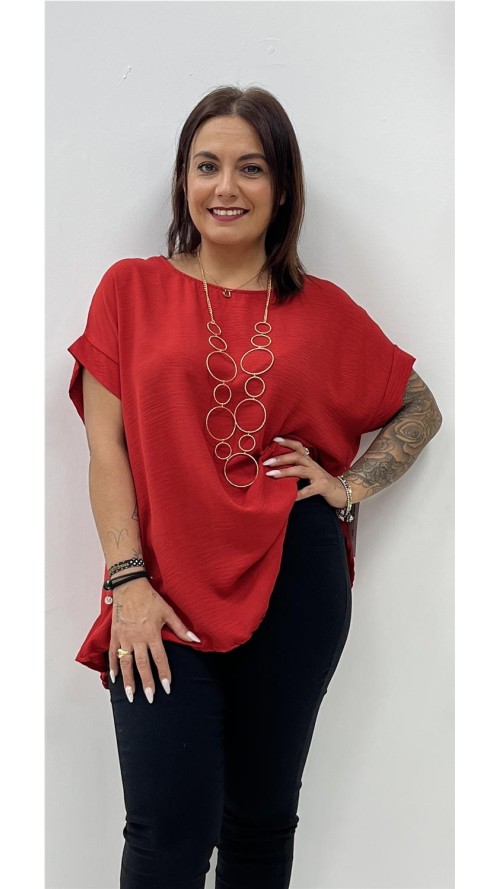 CAMISA ELBA ROJO