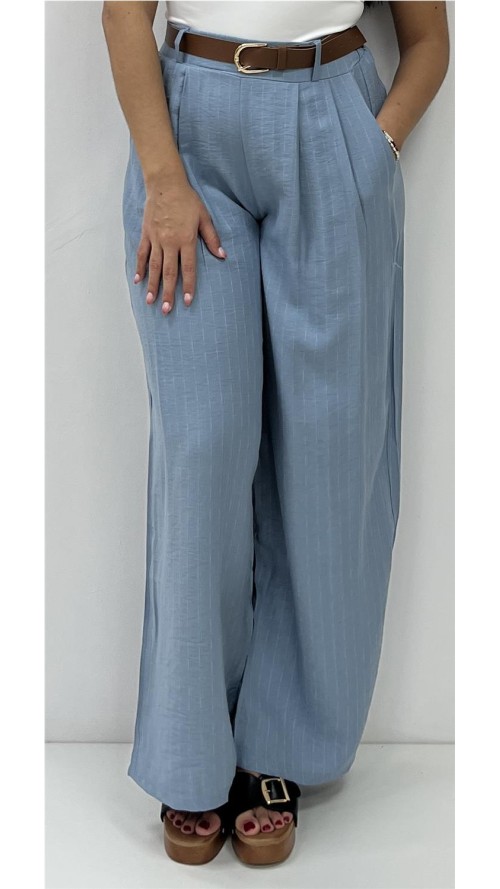 PANTALON CON CINTURON DIVA AZULINA