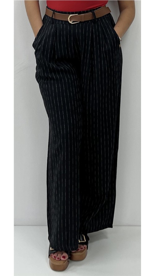 PANTALON CON CINTURON DIVA NEGRO 1