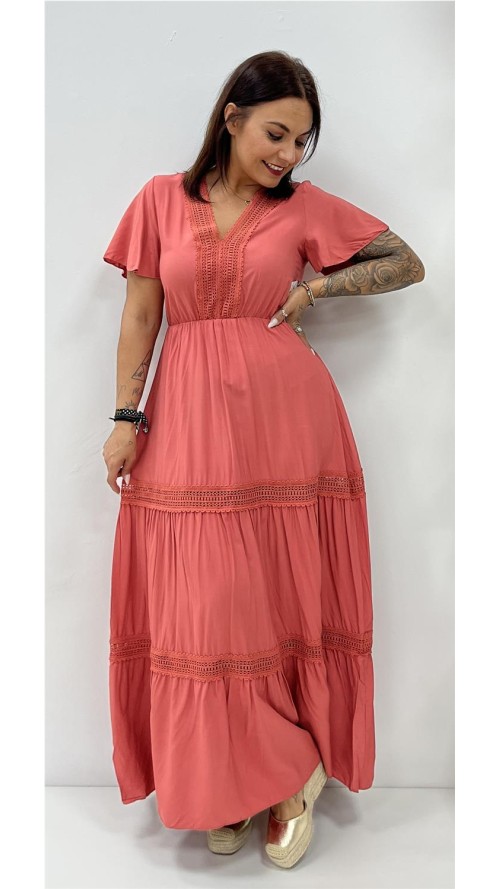 VESTIDO LEONOR TEJA
