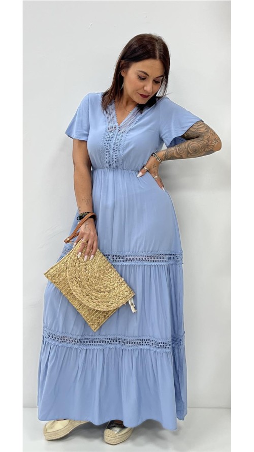 VESTIDO LEONOR AZUL