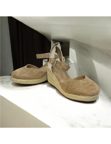 SANDALIA ESPARTO 5 CUERDAS CAMEL