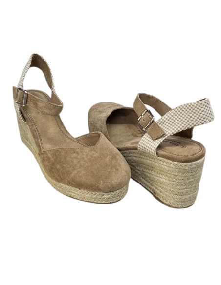 SANDALIA ESPARTO 5 CUERDAS CAMEL