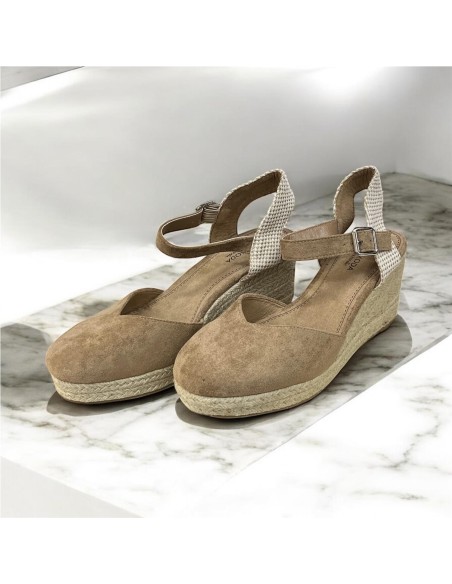 SANDALIA ESPARTO 5 CUERDAS CAMEL