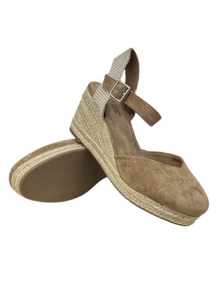 SANDALIA ESPARTO 5 CUERDAS CAMEL