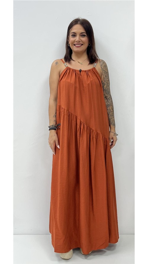 VESTIDO VALERIA TEJA