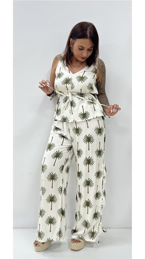 CONJUNTO PALMERA BEIG TOSTADO