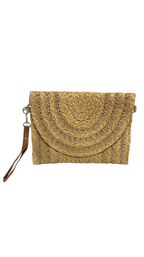 CARTERA RAFIA CAMEL