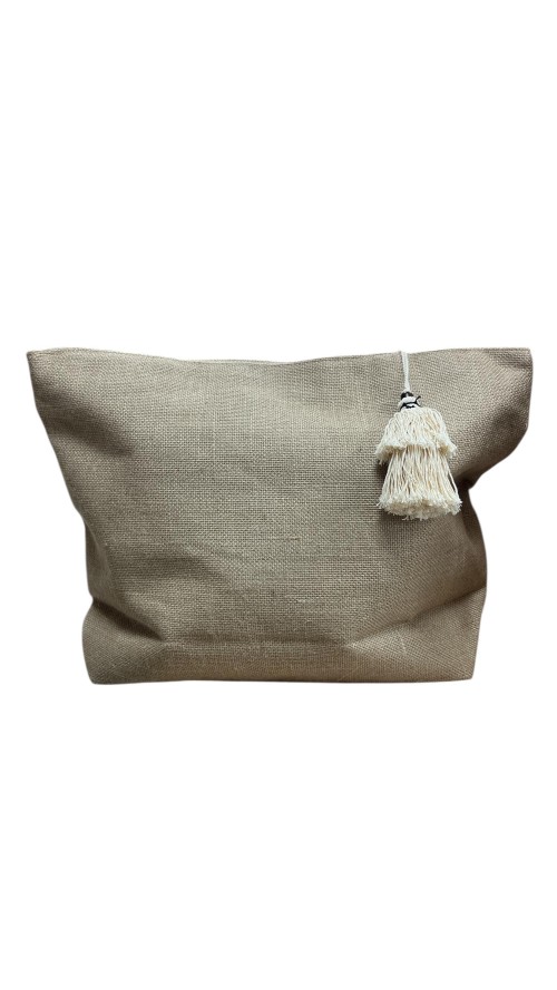 CESTA ESPARTO CON BORLOM CAMEL