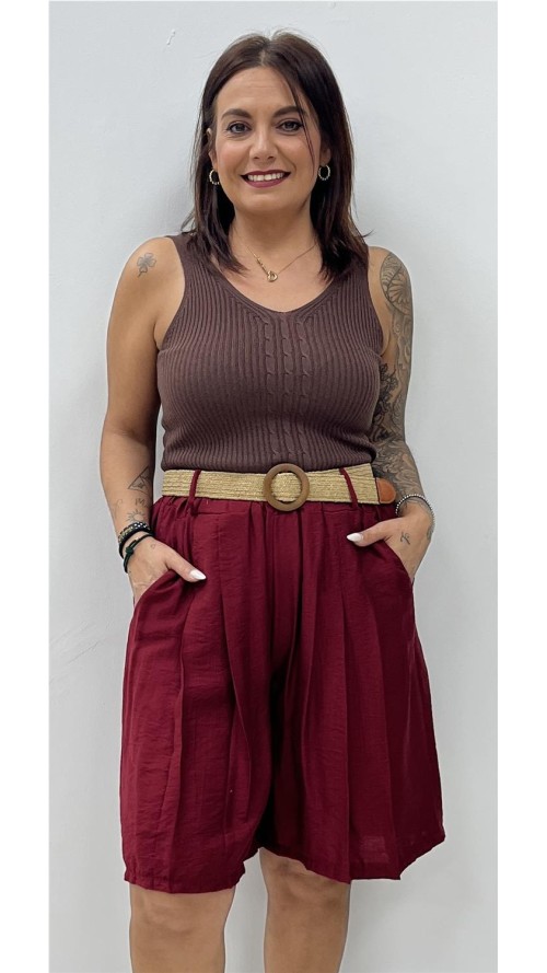 SHORT ENMA BURDEOS