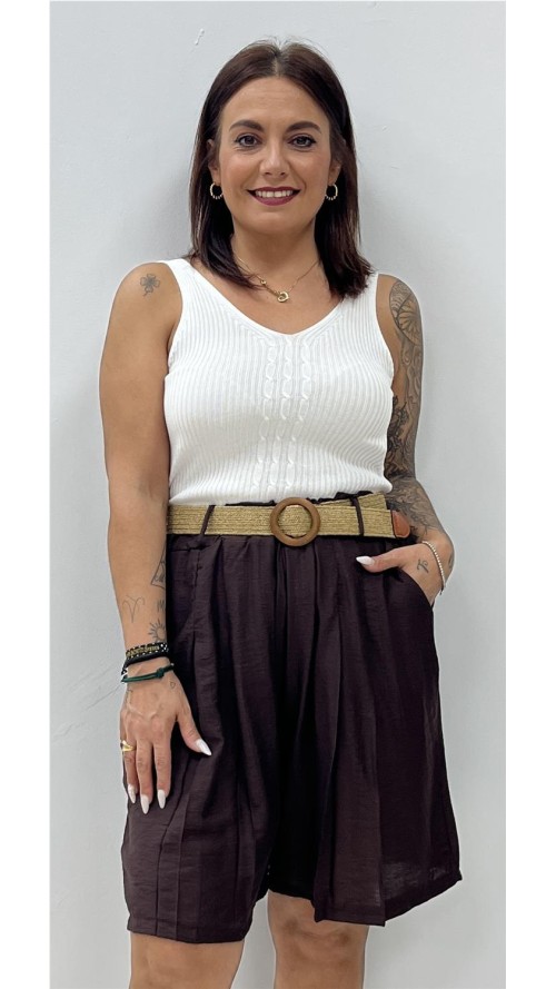 SHORT ENMA MARRON