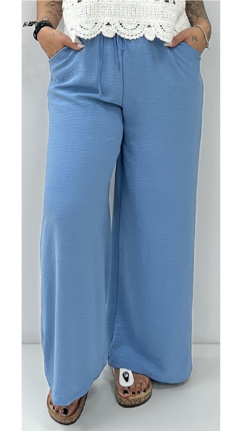 PANTALON MARY CRUZ AZUL