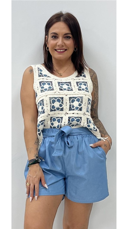 SHORT LAZO VAQUERO CLARO