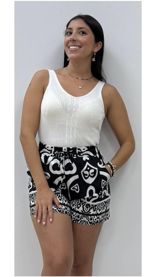 SHORT CORINA NEGRO