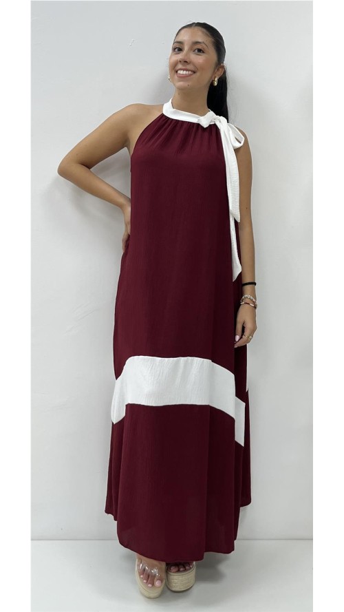 VESTIDO BILBAO BURDEOS