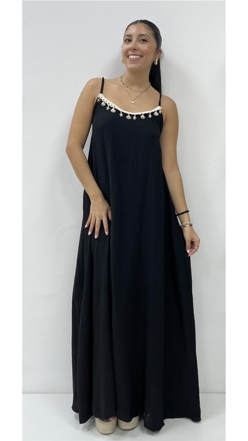VESTIDO CONCHAS NEGRO