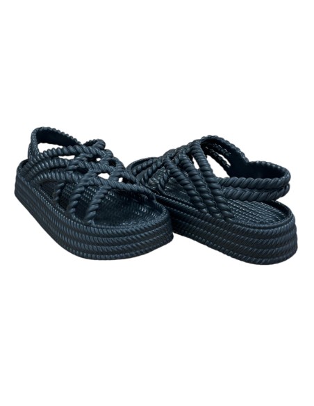 PLAYERA TIRAS PISO ANCHO NEGRO