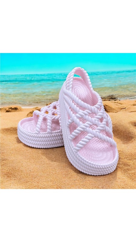 PLAYERA TIRAS PISO ANCHO ROSA 2