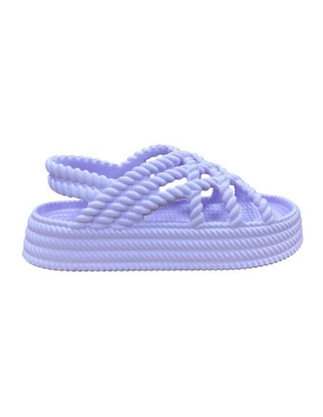 PLAYERA TIRAS PISO ANCHO MALVA