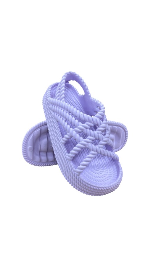 PLAYERA TIRAS PISO ANCHO MALVA